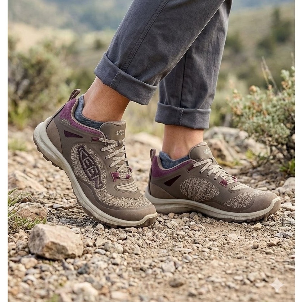 KEEN Terradora II Waterproof Hiking Shoes Brown Wine 1026884 Womens 7